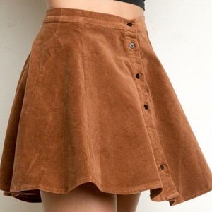 Brandy Melville Brown velvet skirt